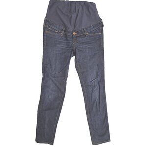H & M & denim 12 Mama Skinny High Rib Maternity Jeans Inseam 30.5"